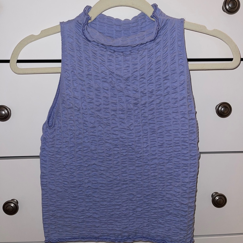 Daily Practice By Anthropologie Smocked High Neck Tank